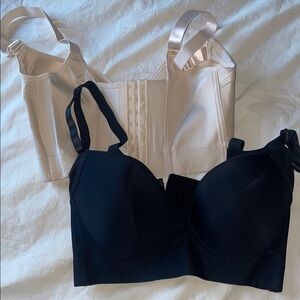Black and Nude Push Up Bra